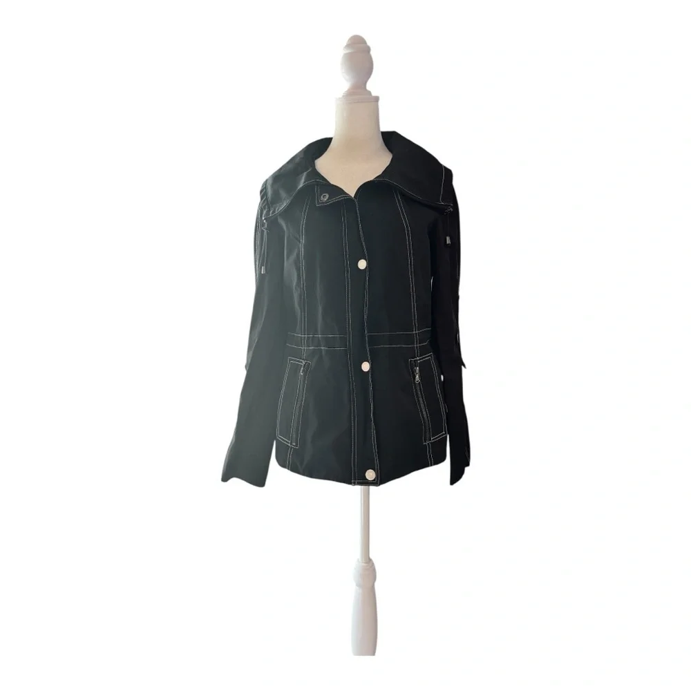 Guess Black Utility Jacket Quilted Weather-Resistant - Picture 1 of 6